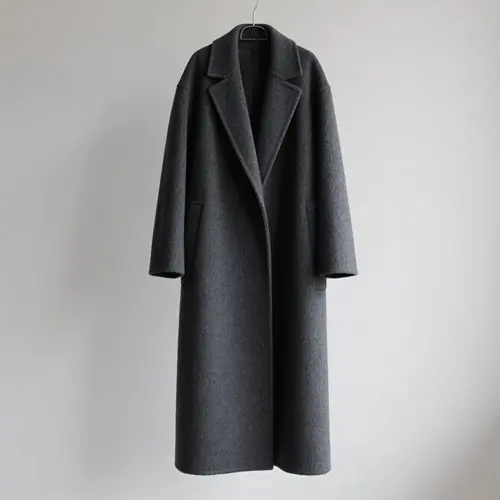 雙面羊毛顯瘦寬鬆毛呢大衣